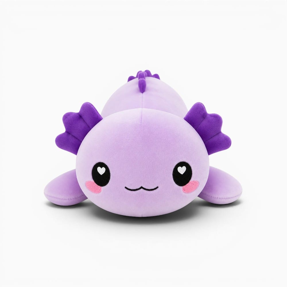 Pluschtierland Violettes Axolotl Plüschtier Kawaii Violettes Axolotl Plüschtier Kawaii