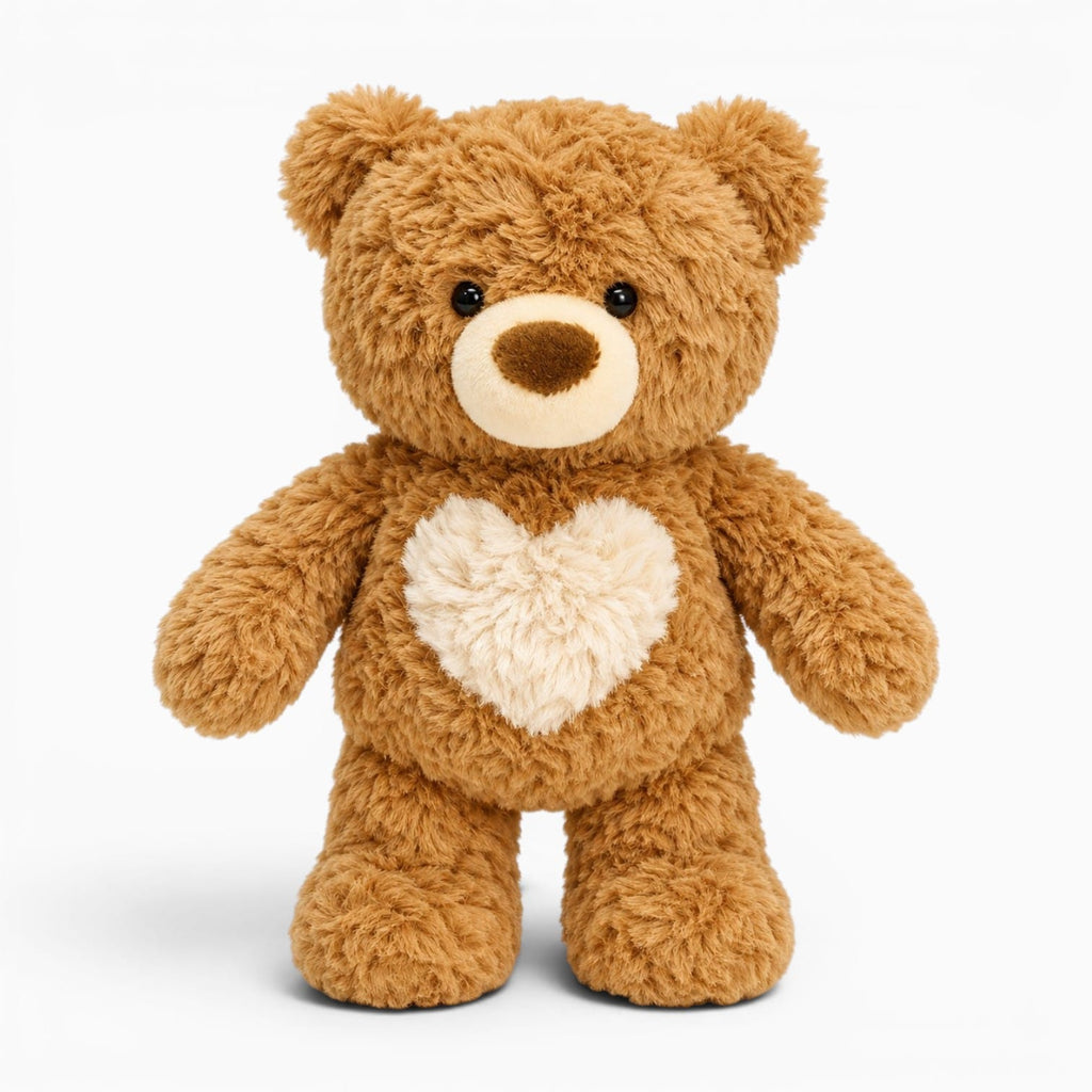 Pluschtierland Weicher Brauner Teddybär Mit Herz Weicher Brauner Teddybär Mit Herz