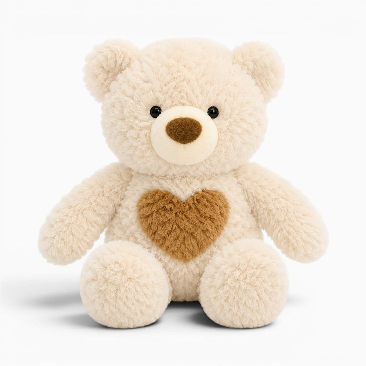 Pluschtierland Weicher Weißer Teddybär Mit Herz Weicher Weißer Teddybär Mit Herz