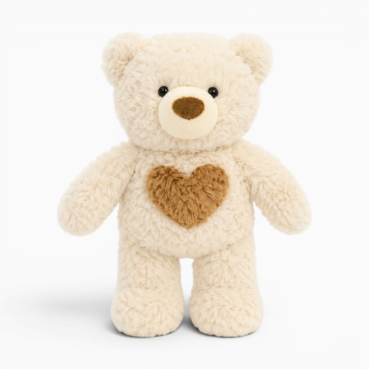 Pluschtierland Weicher Weißer Teddybär Mit Herz Weicher Weißer Teddybär Mit Herz
