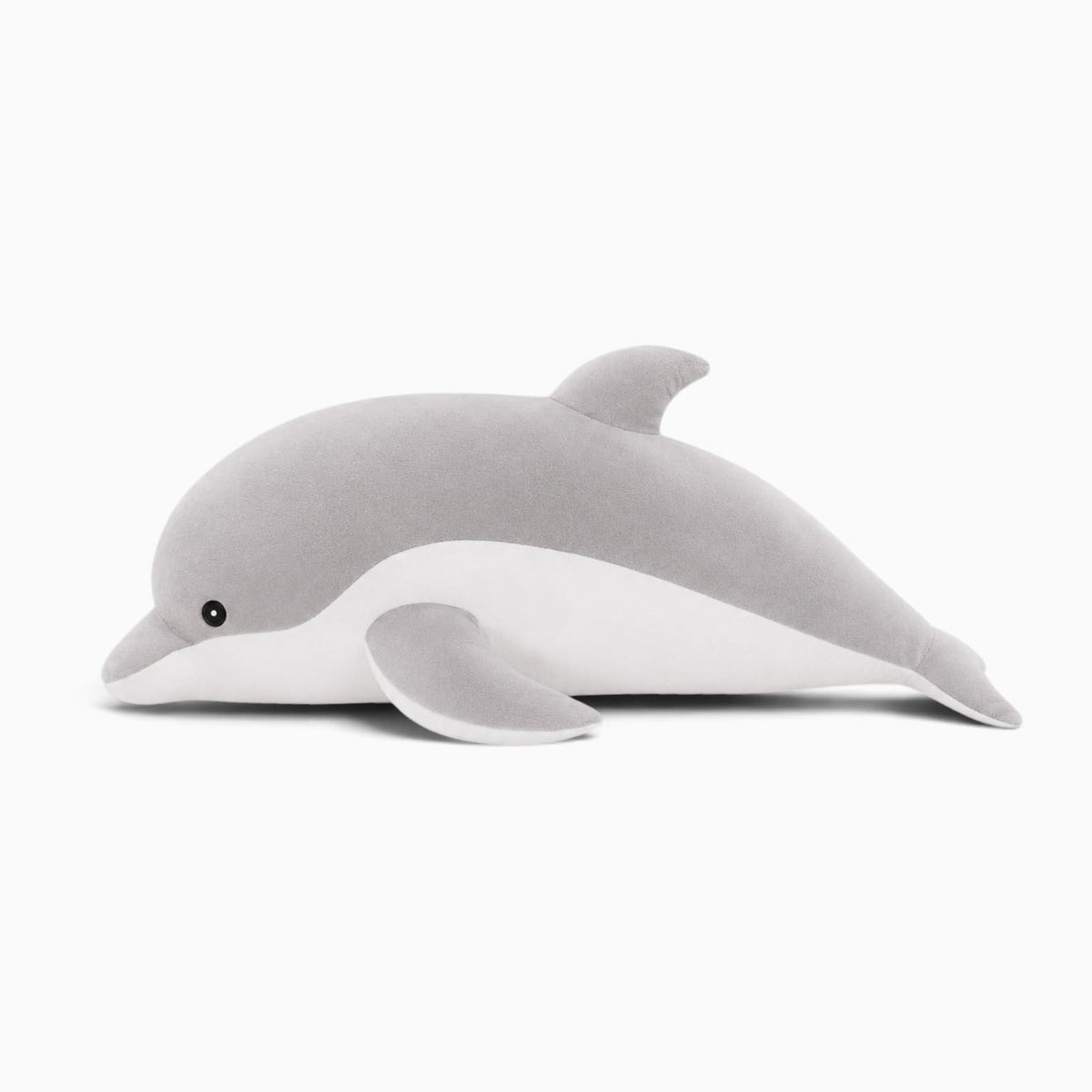 Pluschtierland Weiches Delfin-Kuscheltier in Grau und Weiß Weiches Delfin-Kuscheltier in Grau und Weiß
