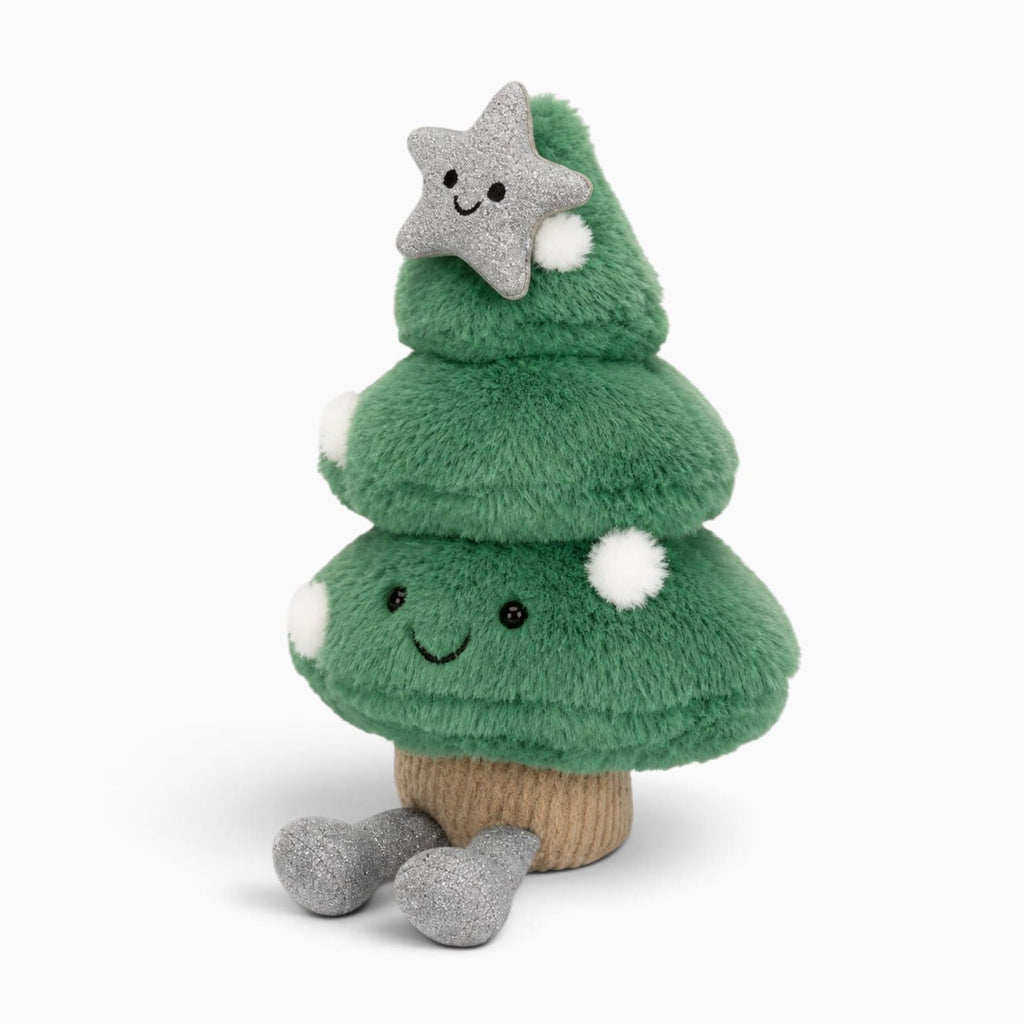 Pluschtierland Weihnachtsbaum-Kuscheltier mit Stern Weihnachtsbaum-Kuscheltier mit Stern
