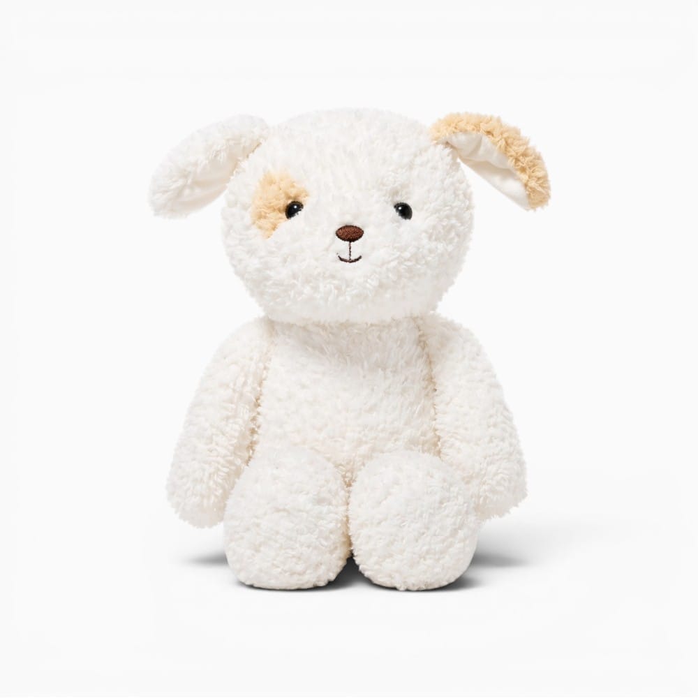 Pluschtierland Weiß Beige Hund Kuscheltier Weiß Beige Hund Kuscheltier