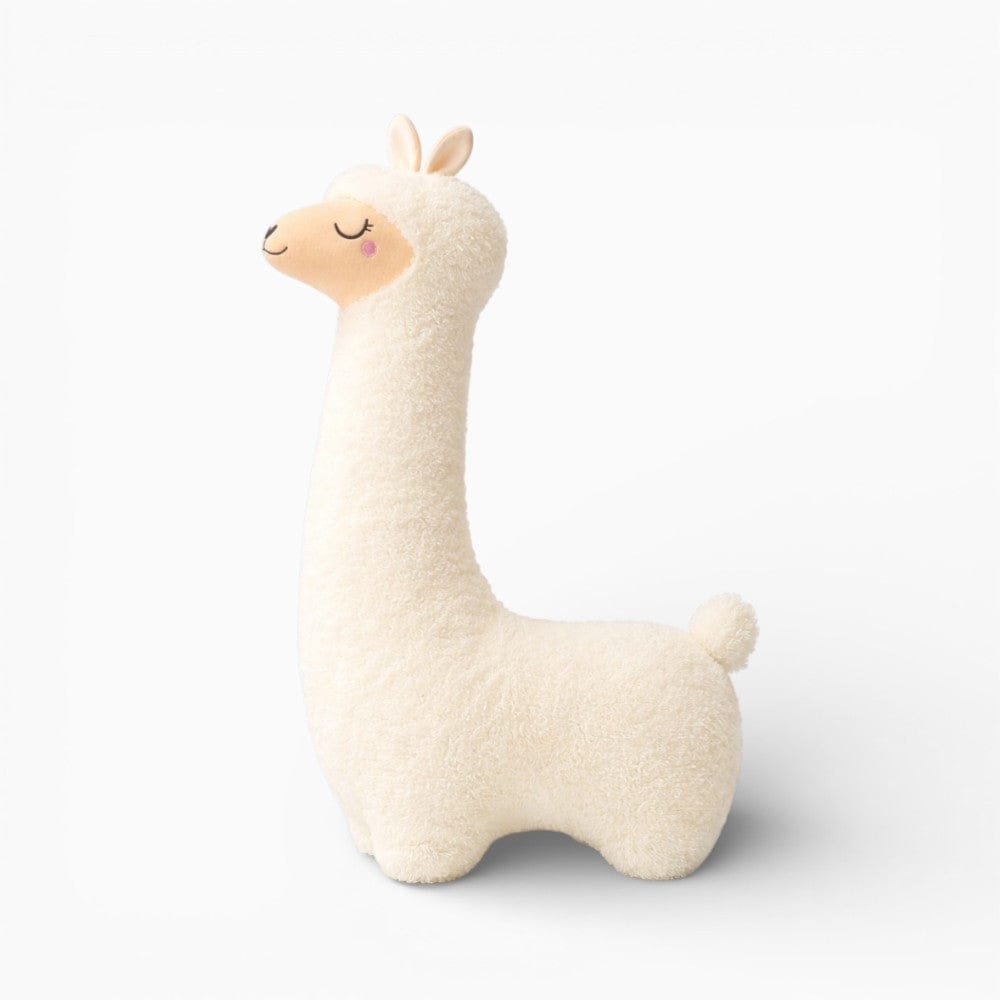 Pluschtierland Weißes Alpaka Kuscheltier im japanischen Stil Weißes Alpaka Kuscheltier im japanischen Stil