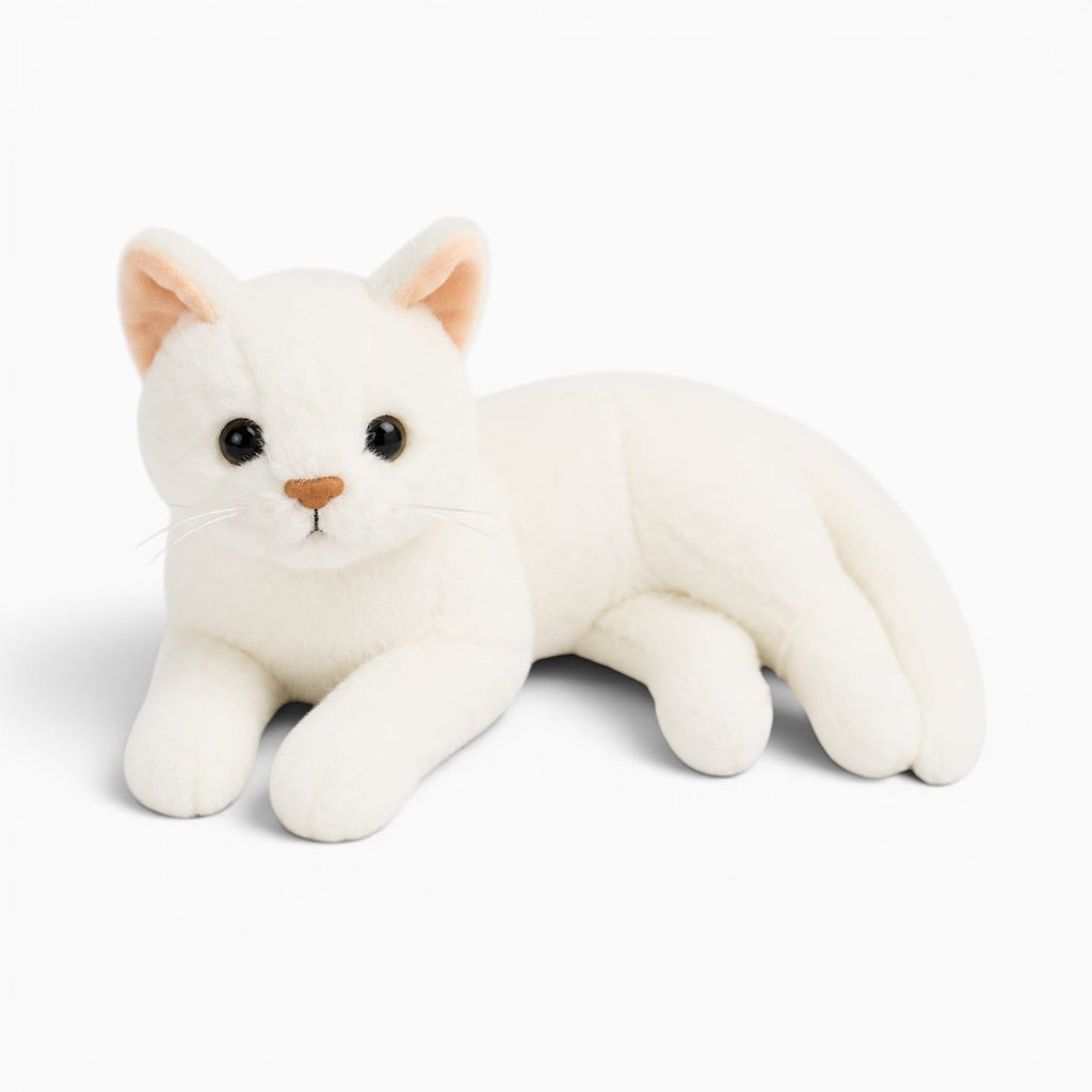 Pluschtierland Weißes Katzen Kuscheltier Weißes Katzen Kuscheltier
