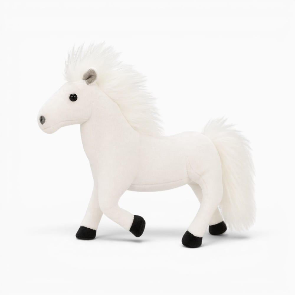 Pluschtierland Weißes Pferd Kuscheltier Weißes Pferd Kuscheltier