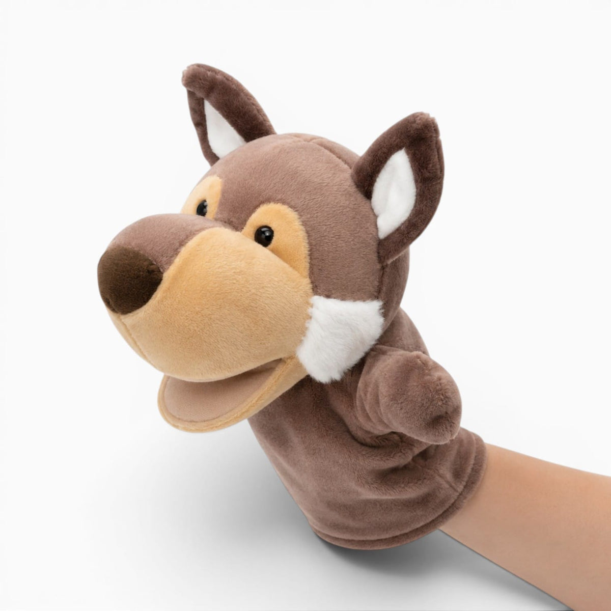 Pluschtierland Wolf Kuscheltier Handpuppe Wolf Kuscheltier Handpuppe