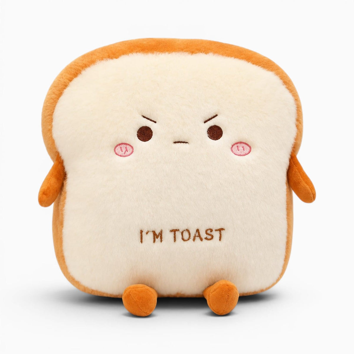 Pluschtierland Wütendes Toastbrot-Kuscheltier mit Gesicht Wütendes Toastbrot-Kuscheltier mit Gesicht