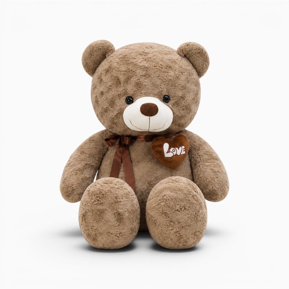 Pluschtierland XXL Braun Teddybär mit Herz XXL Braun Teddybär mit Herz